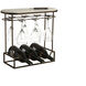 Lodi White / Bronze Wine Rack, 3 Bottle